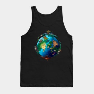 World Anvil Year 1 Anniversary with Honours - Name places Tank Top